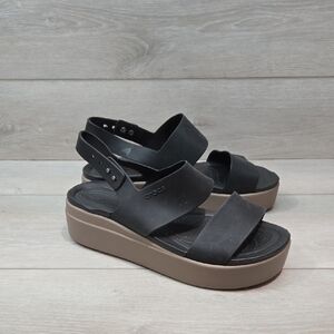 Crocs Women's LiteRide Strappy Platform Sandals Shoes Sz 9